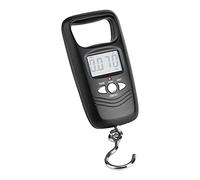WEIHENG 50kg LCD Digital Hanging Luggage Scale with Backlight, Portable and Precise Travel Scale for Family, Shopping, and Outdoor Activities (Black)