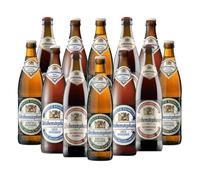 Weihenstephaner German Wheat Beer Mixed Case (12 x 500ml Bottles) - Premium Bavarian Weissbier Selection Featuring Hefeweissbier Kristall Weissbier & Vitus - Ideal for Gifting