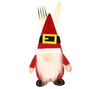 Weihnachten Besteck Halter - Weihnachtslagerbeutel, Küchenutensilios en Aufbewahrungshüllen, Aufbewahrungstasche Besteck Mit Filz Gnomen | Für Themenparty Feiertage Familientreffen Hochzeit Geburtstag
