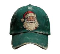 Weihnachts-Baseballmütze - Verstellbare Weihnachtsmann-Stickerei, Urlaubs-Kopfbedeckung Im Vintage-Stil, Festliches Unisex-Accessoire, Coole Freizeitmütze | Ideal Für Männer, Frauen, Familie, Ehefrau,