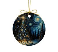 Weihnachtsbaumornamente, 2026 Nordlichter 2D Acrylanhänger, Niedliche Flache Hängedeko für Teenager Mädchen, Feiertags Geburtstags Party Dekoration, Fenster Tür Wand Schmuck