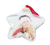 Weihnachtsfotoornamente - Decorative Picture Frame | Transparent Rahmen Wiederverwendbar, Christbaumschmuck Anhänger for Weihnachtsgeschenke Festtagsdeko Tannenbaum Fenster Partys Familienfeiern