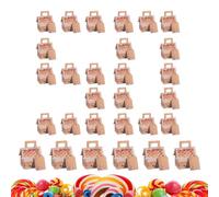 Weihnachtsplätzchenboxing - WeihnachtslWeeckereien Boxen | 50 Stück Bäckereibehälter In Hausform | Party Gastgeschenke Box,Für Kinder Urlaub Zuhause Schule Büro Süßigkeiten Schokolade Kekse