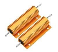 WEIJ RX24-100W 100W Aluminum Housed Resistor, 20 Ohm/20RJ, 5% Tolerance, Wirewound, Chassis Mounted, Gold Tone, 2Pcs