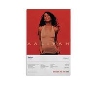 WEIJUNMAOYI Aaliyah Poster Aaliyah Music Album Posters Poster Wall Art Canvas Posters Room Decorative Aesthetic Poster Print Decor Posters 24x36inch(60x90cm) Unframe-style
