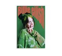 WEIJUNMAOYI Billie Eilish Fashion Poster Wall Art Canvas Posters Room Decorative Aesthetic Poster Print Decor Posters 24x36inch(60x90cm) Unframe-style