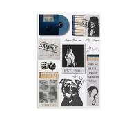 WEIJUNMAOYI Billie Eilish Illustration Poster Wall Art Canvas Posters Room Decorative Aesthetic Poster Print Decor Posters 16x24inch(40x60cm) Unframe-style