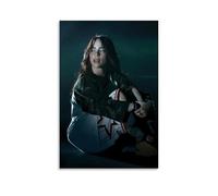WEIJUNMAOYI Billie Eilish Music Vintage Cover Poster Wall Art Canvas Posters Room Decorative Aesthetic Poster Print Decor Posters 12x18inch(30x45cm) Unframe-style