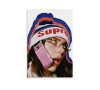 WEIJUNMAOYI Billie Eilish Poster Wall Art Canvas Posters Room Decorative Aesthetic Poster Print Decor Posters 08x12inch(20x30cm) Unframe-style