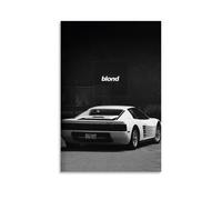 WEIJUNMAOYI Frank Ocean Music Poster Black And White Wall Art Canvas Room Decorative Aesthetic Print Decor 08x12inch(20x30cm) Unframe-style