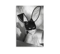 WEIJUNMAOYI Kate Moss Black And White Creative Art Photography Poster Poster Wall Art Canvas Posters Room Decorative Aesthetic Poster Print Decor Posters 12x18inch(30x45cm) Unframe-style