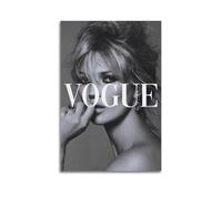 WEIJUNMAOYI Kate Moss Black And White Poster Creative Art Photography Poster Wall Art Canvas Posters Room Decorative Aesthetic Poster Print Decor Posters 20x30inch(50x75cm) Unframe-style