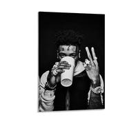 WEIJUNMAOYI NBA YoungBoy Rapper Poster Poster Wall Art Canvas Posters Room Decorative Aesthetic Poster Print Decor Posters 16x24inch(40x60cm) Frame-style