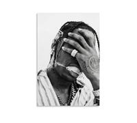 WEIJUNMAOYI Travis Scott Vintage Art American Rap Wall Art Canvas Room Decorative Aesthetic Print Decor 12x18inch(30x45cm) Unframe-style