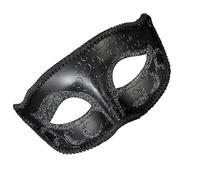 WEIKANG 2025 New Masquerade Masks Men,Mens Midnight Venetian Masquerade Carnival Ball Party Eye Mask,Mystery Carnival Maskfor Halloween Party Prom Balls Costume Burlesque Balls Partys (Black)