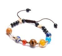WEIKANG Adjustable Planet Bracelet Solar System, Universe Galaxy Bracelet