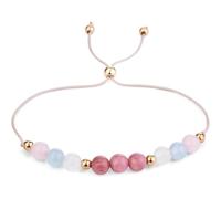 WEIKANG Mum to Be Gifts,Adjustable Healthy Pregnancy Moonstone Bracelet,New Mum Rainbow Moonstone Bracelet Gift,for Pregnant Women,Mummy to be(Rose Quartz)