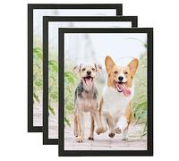 Weikani A5 Photo Frame,3 Pack-15x21cm Black Picture Frame,Certificate Frame for Wall Mount or Table Top Display,Set of 3