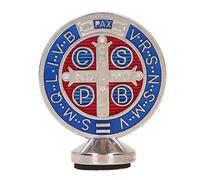 Weikeya St Benedict Medals, St Benedict Medals Ornament Sturdy Zinc Alloy Benedict Metal Decoration Christian Ornament Catholic Gift Fine Workmanship Exquisite for Confirmation Ceremony