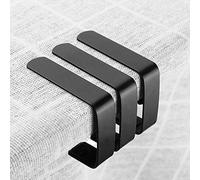 Weikeya Tablecloth Clips 4 Pack Stainless Steel Table Cover Clamps Anti Slip Table Cloth Holders 5×4cm