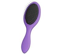 WeiLa Anti-Static Hair Brush Oval, Stainless-Steel Bristles Detangler for Wigs & Hair, ABS Handle (Violet, Regular)