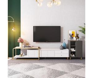 Weilai Concept Adelaide TV Stand, White - NO Sideboard