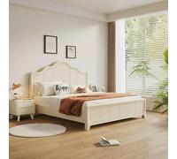 Weilai Concept Agnes Super King Size Bed With Storage, Cream / Drawer Storage, Clearance - Super King Size/Drawer Storage