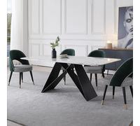 Weilai Concept Amsterdam Dining Table, Marble - 160 x 80cm