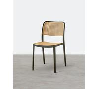 Weilai Concept Ann Rattan Style Dining Chair, Plastic - D Green
