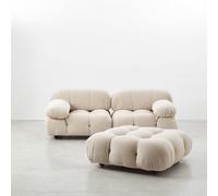 Weilai Concept B&B Italia Camaleonda Sofa, Two Seater Sofa, Modular Sofa - Boucle - Three Seater - Blue