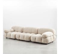 Weilai Concept B&B Italia Camaleonda Style Sofa, Three Seater Sofa, Modular Sofa, Velvet - Two Seater - Blue