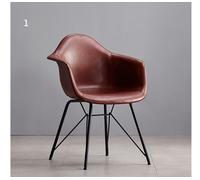 Weilai Concept Bobby Dining Chair, Distressed Leather - Real Leather - Red