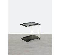 Weilai Concept Demetrius Side Table With Trolleys, Black