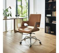 Weilai Concept Drake Office Chair, Tan Leather, Reclining & Swivel - High Back