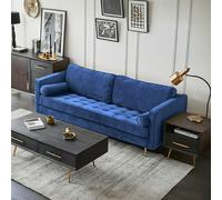 Weilai Concept Hanoi Three Seater Sofa, Velvet - Blue