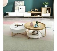 Weilai Concept Harper Nesting Coffee Table, Oak - NO TV Stand