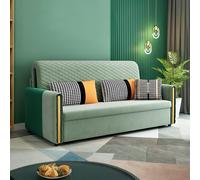 Weilai Concept Imelde Two Seater Sofa Bed, Linen - Grey - 1.42m (with one drawer 79*56*15)