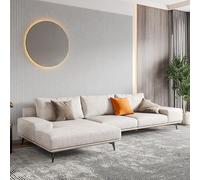 Weilai Concept Jarrod Three Seater, Four Seater, Five Seater Corner Sofa - Three Seater Corner 300cm - White