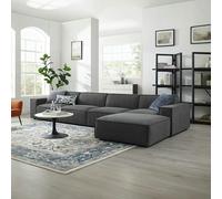 Weilai Concept Lynnbrook Two Seater, Three Seater, Four Sofa, Four Sofa Corner, Linen - 350cm - Dark Grey