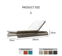 Weilai Concept Marina Reclining Outdoor Sun Lounger, Daybed - Style A