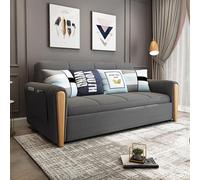 Weilai Concept Mavis Two Seater Sofa Bed, Dark Grey - Others ( Contact Us ) - 165CM (with one drawer)