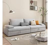 Weilai Concept Molly Three Seater Sofa Bed, More Colours - Light Grey - 370cm