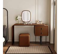 Weilai Concept Nelson Dressing Table, Brown, More Colours Available - Cream - 80cm - With Stool