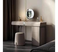 Weilai Concept Nisha Dressing Table, Vanity Table With LED Mirror - 130CM - On the Right - No Stool