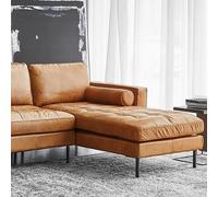 Weilai Concept Porto Three Seater Sofa, Real Leather - Three Seater Corner 282cm