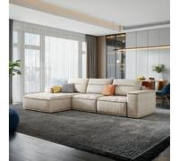 Weilai Concept R97 Lou Two Seater, Three Seater, Four Seater, Five Seater Sofa, Corner Sofa, Leathaire - Three Seater Corner 275cm - Beige