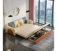Weilai Concept Sibyl Two Seater Sofa Bed - Option 7 Grey + Beige - 200cm (with two drawers)