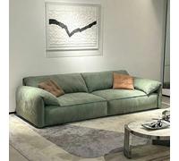 Weilai Concept Simon S20 Three Seater, Four Seater Sofa, Velvet - Green - Two Seater 180cm ( Comes in 1 Pc ) - No Ottoman