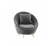 Weilai Concept Slender Modern Armchair, Velvet For Clearance - Grey Armchair
