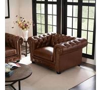 Weilai Concept The Chesterfield Armchair - Three Seater Sofa - Red